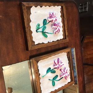 Crochet hand make frames.